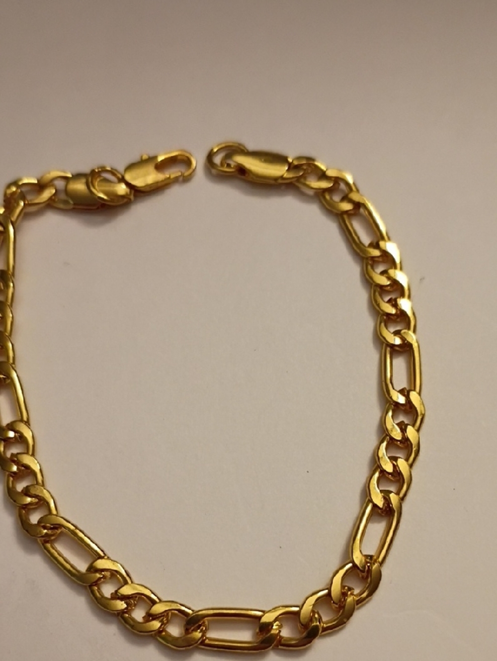 Gold Figaro Chain Bracelet - Elegant Mens Jewelry